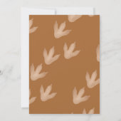 Dinosaur Themed Three Rex Birthday Party Boy Einladung (Rückseite)