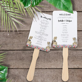 Dinosaur Themed Wedding Day Fächer