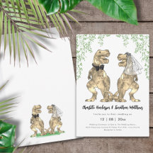 Dinosaur Themed Wedding