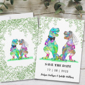 Dinosaur Themed Wedding Fun Save The Date