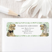 Dinosaur Themed Wedding Return Address (Insitu)