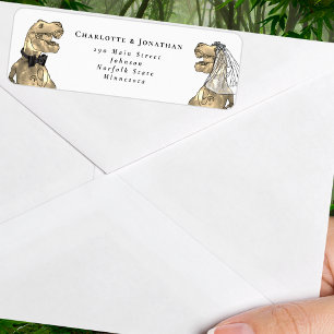 Dinosaur Themed Wedding Rücksendeadresse