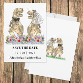 Dinosaur Themed Wedding Save The Date
