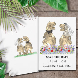 Dinosaur Themed Wedding Save The Date