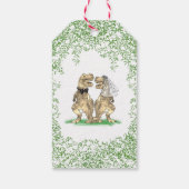 Dinosaur Themed Wedding Vielen Dank Geschenkanhänger (Rückseite)