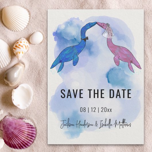 Dinosaur-Themen-Hochzeit Save The Date