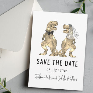 Dinosaur-Themen-Hochzeit Save The Date