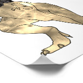 Dinosaur-Themen-Hochzeitsbegrüßung Poster (Ecke)