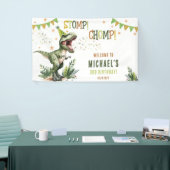 Dinosaur Three Rex 3rd Birthday Party  Banner (Messeveranstaltung)