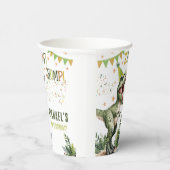 Dinosaur Three Rex 3rd Birthday Party Pappbecher (Rechts)