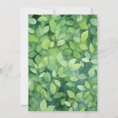 Dinosaur Three Rex Greenerity Geburtstag Einladung (Rückseite)