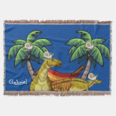 Dinosaur Throw Blanket Decke (Vorderseite)