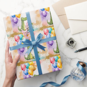 Dinosaur Tiere Spaß Geburtstag Geschenkpapier