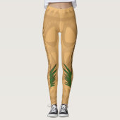 Dinosaur Tiki Totem Leggings (Vorderseite)