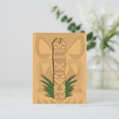 Dinosaur Tiki Totem Postkarte (Stehend Vorderseite)