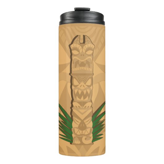 Dinosaur Tiki Totem Thermosbecher (Vorderseite)