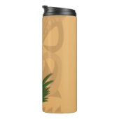 Dinosaur Tiki Totem Thermosbecher (Nach rechts gedreht)