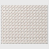 Dinosaur Toile (Braun) Geschenkpapier (Flach)