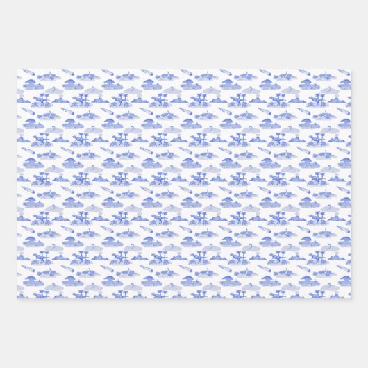 Dinosaur Toile Geschenkpapier Set (Vorderseite 2)