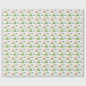 Dinosaur Toile (Originalfarben) Geschenkpapier (Flach)