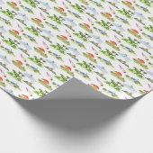 Dinosaur Toile (Originalfarben) Geschenkpapier (Ecke)