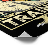 Dinosaur Trainer Halloween Costume Retro Dino Outl Poster (Ecke)