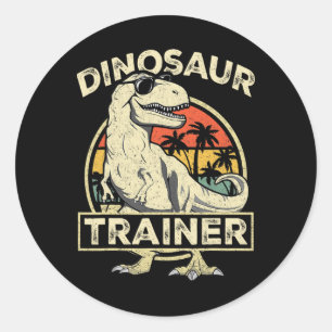 Dinosaur-Trainer-Halloween-Kostüm Retro-Dino-Umris Runder Aufkleber