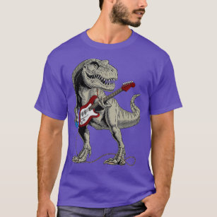 Dinosaur TRe Playing Bass Guitar Geschenk T-Shirt