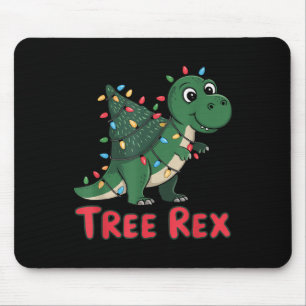 Dinosaur Tree Rex Weihnachtsmänner Jungen Kleinkin Mousepad