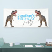 Dinosaur Trex Boy Blue Banner (Messe)