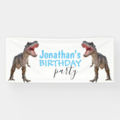 Dinosaur Trex Boy Blue Banner (Horizontal)
