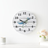 Dinosaur Trex Dekoration Rustikale Shiplap Große U Große Wanduhr (Zuhause)