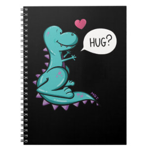 Dinosaur Trex hug Dino Notizblock