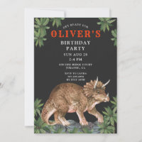 Dinosaur Triceratops Kinderparty