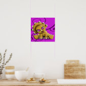 Dinosaur Triceratops Poster (Küche)