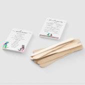 Dinosaur Two Grooms Gay Wedding Ceremony Fächer (Non-assembled)