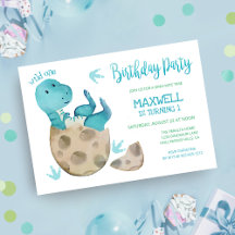 Dinosaur Tyrannosaurus Rex Boy Birthday