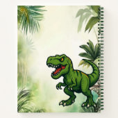 Dinosaur Tyrannosaurus Rex-Dschungel Notizblock (Rückseite)