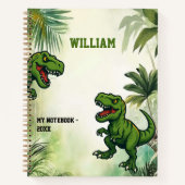 Dinosaur Tyrannosaurus Rex-Dschungel Notizblock (Vorderseite)