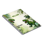 Dinosaur Tyrannosaurus Rex-Dschungel Notizblock (Rechte Seite)