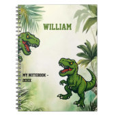 Dinosaur Tyrannosaurus Rex-Dschungel Notizblock (Vorderseite)
