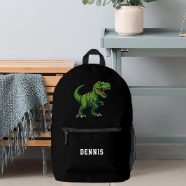 Dinosaur Tyrannosaurus Rex Name Bedruckter Rucksack