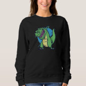 Dinosaur Tyrannosaurus Rex Rex Reptile Dangerous Sweatshirt (Vorderseite)