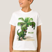 Dinosaur Tyrannosaurus Rex Wald T-Shirt (Vorderseite)