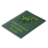 Dinosaur Tyrannosaurus Rex Zitat Notizblock (Linke Seite)