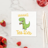 Dinosaur Tyrannosaurus Tea Rex Prähistorisches Tie Serviette (Beispiel)