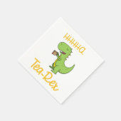 Dinosaur Tyrannosaurus Tea Rex Prähistorisches Tie Serviette (Ecke)