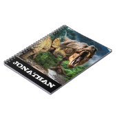 Dinosaur Tyrannosaurus Triceratops Angriff Notizblock (Linke Seite)