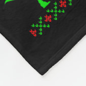 Dinosaur Ugly Christmas Sweater Weihnachten Fleecedecke (Ecke)