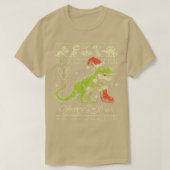 Dinosaur Ugly Christmas SweaterFunny Christmas T-Shirt (Design vorne)